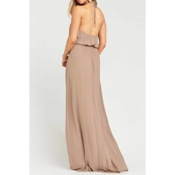 Show Me Your Mumu Heather Halter Maxi Dress Womens Small Bridesmaid Wedding - Picture 2 of 7